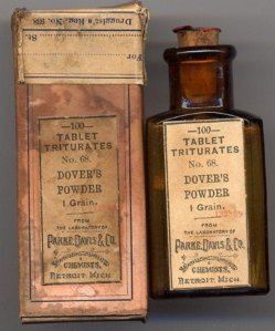 Dovers Powders, opium preparation used for 150 years